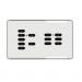 Rako Wireless Lighting RCS07-06 - Double Gang 7 plus 6 Button Keypad - Hidden Screw Fixing