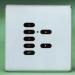 Rako Wireless Lighting RCS07-SS - 7 Button Keypad Brushed Stainless Steel - Hidden Screw Fixing