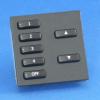 Rako Lighting WCM-070 - 7 Button Frame and Insert Keypad with Black Insert