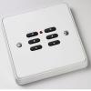 Rako Wireless Lighting RPS06-W - 6 Button Keypad - White Flat Metal Plate