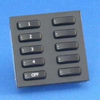 Rako Lighting WCM-100 - 10 Button Frame and Insert Keypad with Black Insert