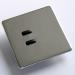 Rako Lighting 2 Button Keypad - Hidden Fixing Polished Stainless Steel