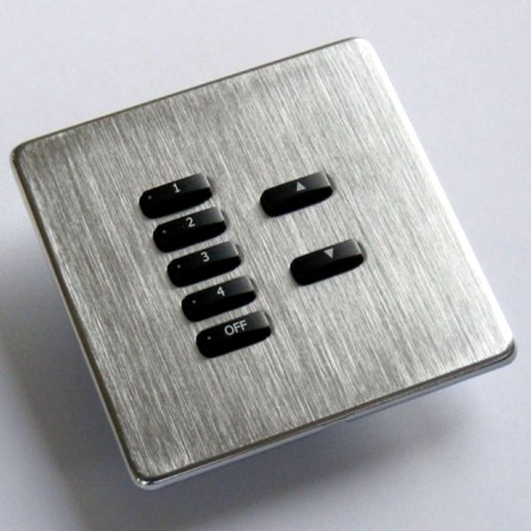 Rako Lighting Keypads - Brushed Stainless Steel Hidden Fixing