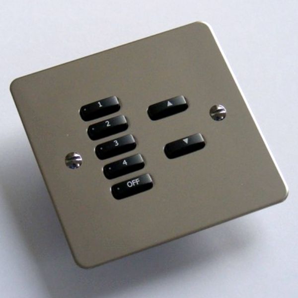 Rako Lighting Keypads - Polished Stainless Steel Flat Plate